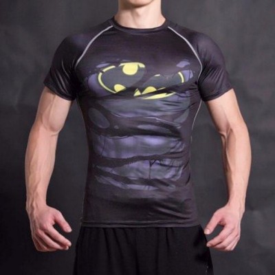 Batman Alter Ego Dry-Fit Short Sleeve Superhero Shirt