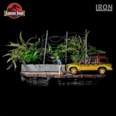 Action figure T-Rex Attack BDS (SET B) Art Scale 1/10 from Jurassic Park by iron studios